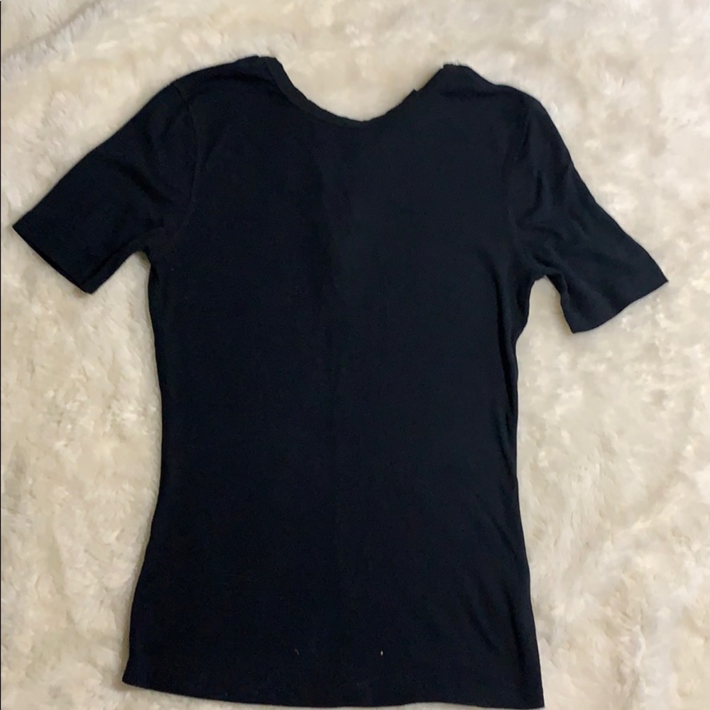 5/$25 Who what wear ribbed lace up top